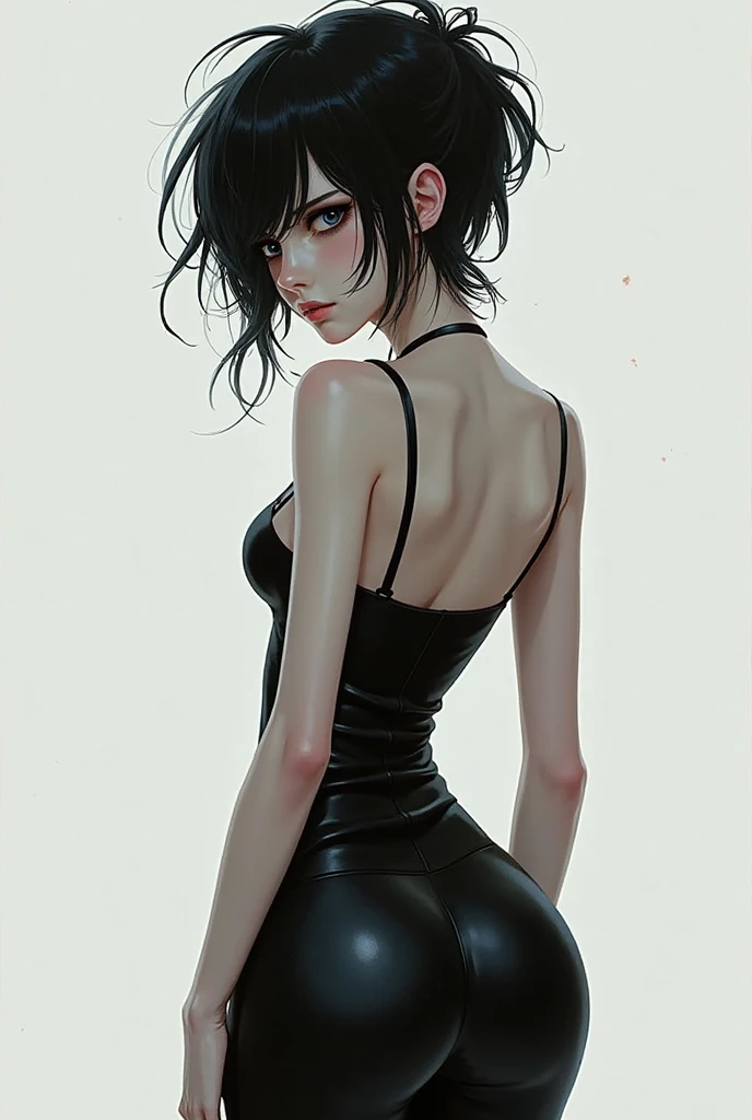 kellybody, (masterpiece:1.2, best quality, highres), (1girl, solo, cowboy shot), extremely detailed face, black hair, very short hair, blue eyes, (pale), small breasts, (black bunny girl), american,
<lora:kellybody:0.6>