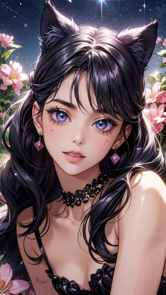 (masterpiece, best quality), beautiful woman, wavy hair, assymetrical bangs, intricate lace lingerie, perfect face, beautiful face, alluring, big gorgeous eyes, huge breasts, soft smile, perfect slim fit body, beachside, luxury bedroom, bright colors, (risograph)