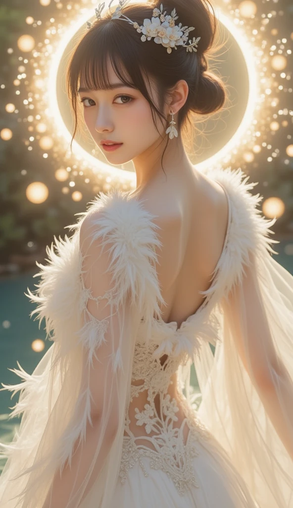 (best quality, masterpiece:1.2),ultra detailed,(photo realistic:1.4),solo,cute girl,full body,light_particles,<lora:KiraKiraEffect:0.6>,(beautiful shining eyes:1.1),(beautiful eyeliner:1),