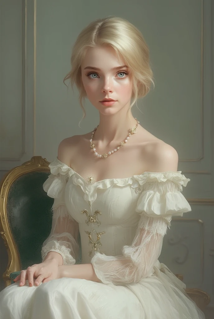 Elle Fanning, sujetador blanco, bragas blancas, room