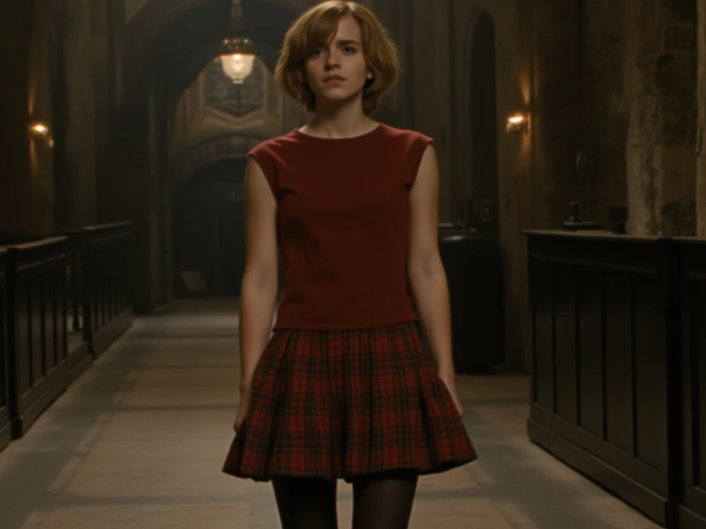 Hermione Granger wearing red dress