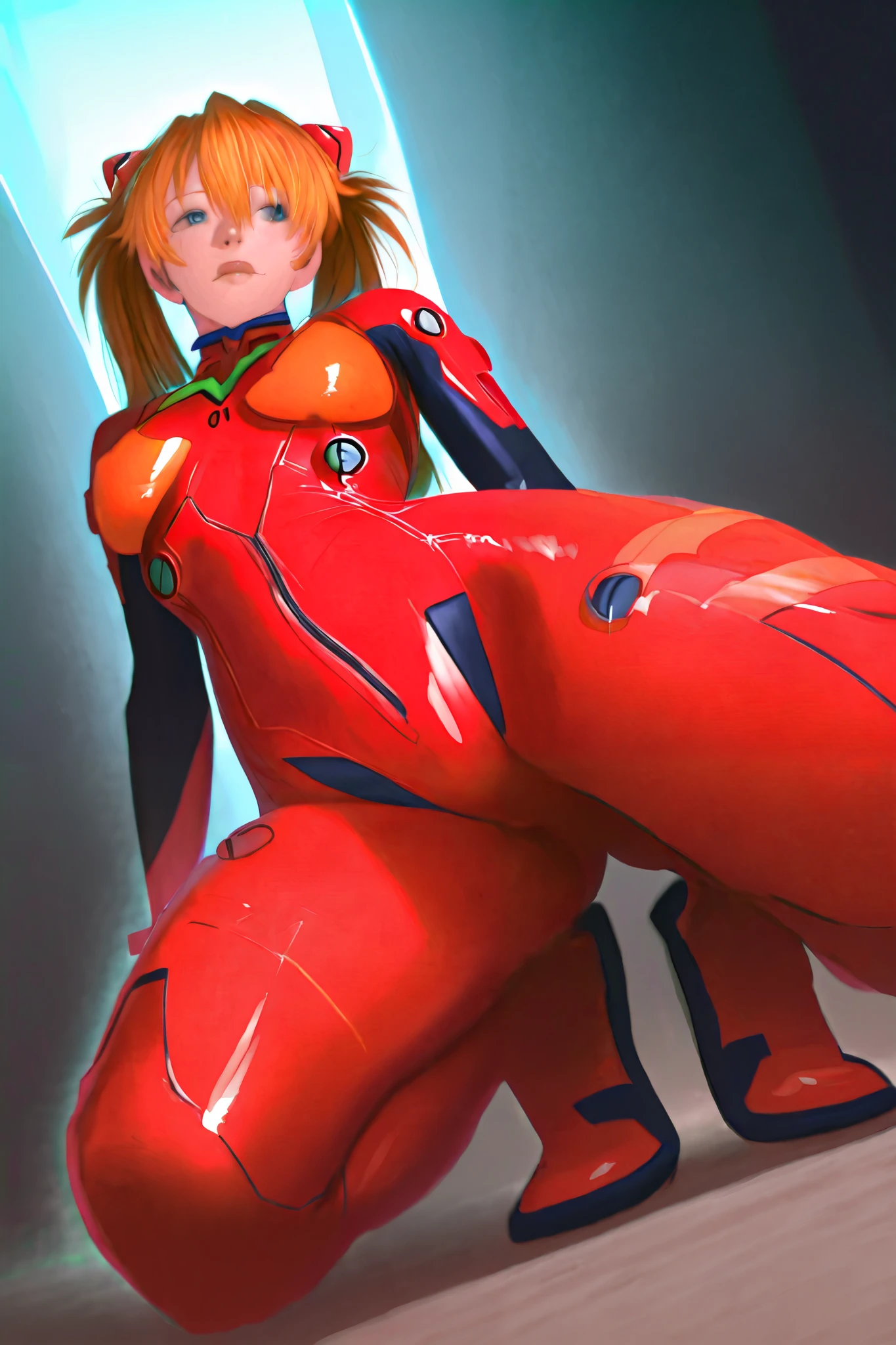 HDR, 8K, high contrast, masterpiece, best quality, amazing quality, very aesthetic, anime artstyle, realistic, hentai art, newest,
BREAK
bounce light, hyperdetailed, detailed hair strands, detailed fibers, Mamamba
masterpiece, semi-realism,
foreshortening, perspective, dynamic angle, dynamic perspective angle, very aesthetic, Dynamic pose,
Asuka Langley, red plugsuit, cyberpunk background,