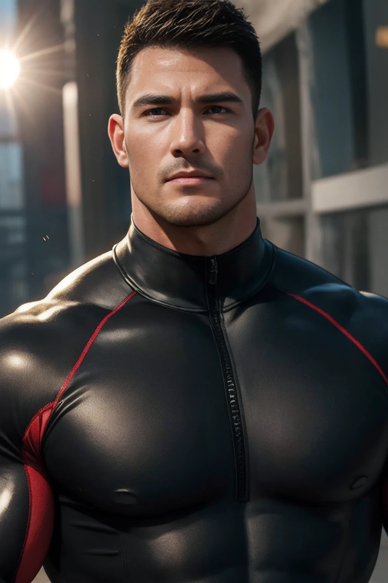 Cinematic film still from james bond, full body, of (("Henry Cavill")), (light skin), looking at viewer, (wearing skintight (turtleneck sweater), (uniform trousers)), (covered, seductive look, toned abs, hard, ((detailed facial features)), alluring brown eyes, (wet clothes),(wet, detailed skin), long wavy hair, (ocean base:1.2), damp, moist, intricate details, shallow depth of field, cinematic lighting, reflections, photographed on a Leica 10772 M-P, 50mm lens, F/2.8, HDR, 8k resolution