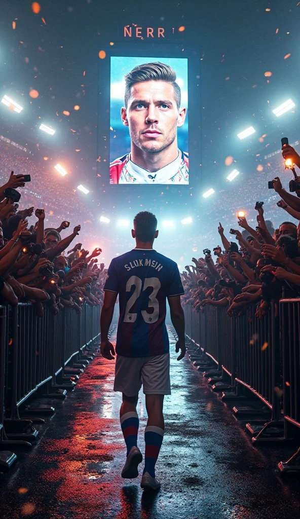 Create a cinematic realistic image of cristiano ronaldo playing in Portugal jersey against turkey in euro 2024,with aspect ratio 16:9