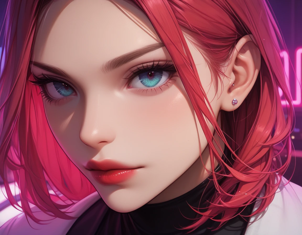 1 woman, in a bedroom, skin dentation, shiny skin, perfect detailed eyes, SFW,