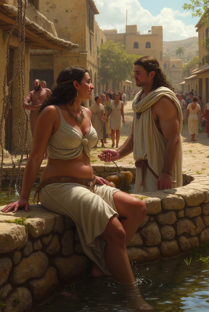 Roman Slave Girls, Slavic Tribe, Big Saggytits Working On A Farm, 20y. Old, Iron Collar, Brands On The Body, Exhausted By Hard Work, A Worn-Out Mare By Hard Labor, Tanned To Black From Dirt And Sun, Barefoot, Ragged, Beautiful But Exhausted Face, Dirty Hair, Somehow Braided, In An Old Torn Sacking That Replaces Her Short Tunic, Leaky And Dilapidated, High Texture Burlap, Body, Rural Italy, Cgsociety Of The Whole Body, Highly Detailed , Tumblr Aesthetic, Retro, Hd Photography, Hyperrealism, Tiny Details, Hyperdetailed, Photorealistic, Flickering Light, Glowing Neon, Black And White Photo, Natur
