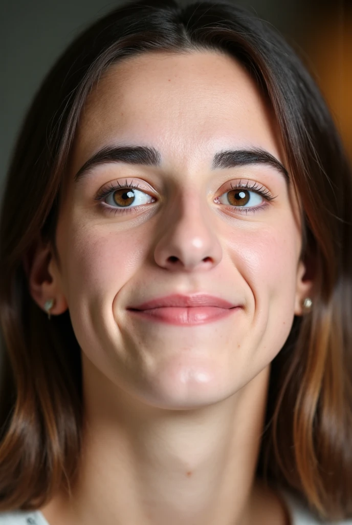 Caitlin Clark acting cute, close-up