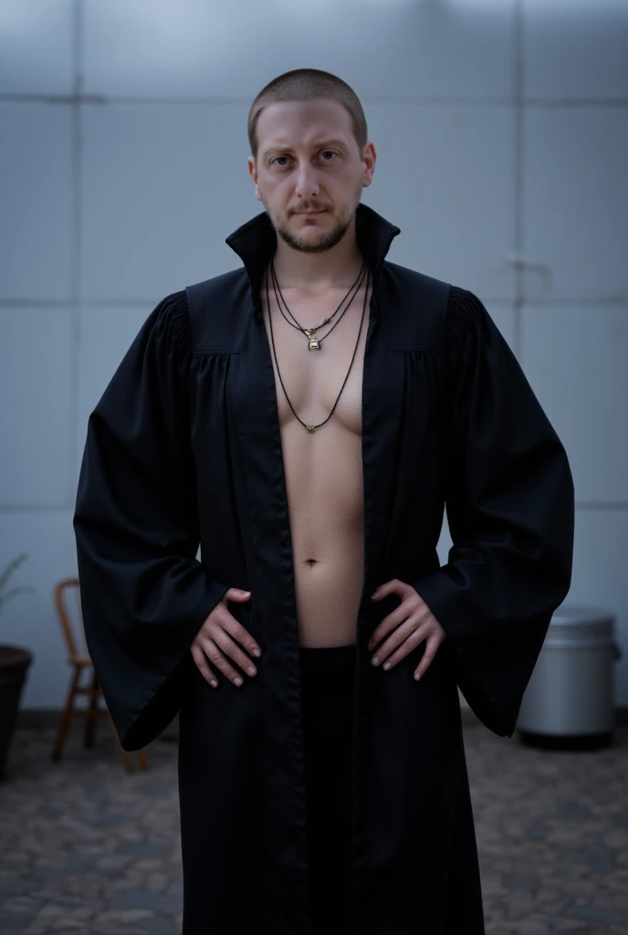 work of art, realisitic, photographic, 1 young boy, a young sexy Roman Catholic priest transforming into a hot male demon with red skin, Bblack hair, eerie glowing red eyes, long black claws on its fingers and large horns, as well as a huge demonic wingspan, he is wearing a black thong, emerging from his torn and torn priestly robes, showing off her muscular breasts, Abdomen, bíceps, pert shoulders and nipples.  A seductive expression on your face, he is surrounded by glowing human skulls, stained glass inside the interior of a gothic church background