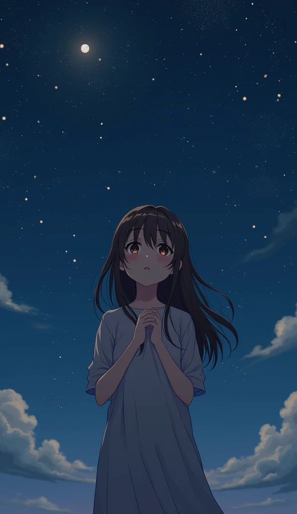 （reddish、pink），octane, sky, star(sky), sight, star이 빛나는, night,（ 1 girl,cat 한마리、hugging：1.5），（hugging：1.3），cat，가까운 sky, solo, draft, built, cloud, shooting star，sit on, tree, length hair, city, silhouette, city sight，from behind