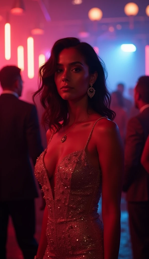 A woman in the cabaret 
