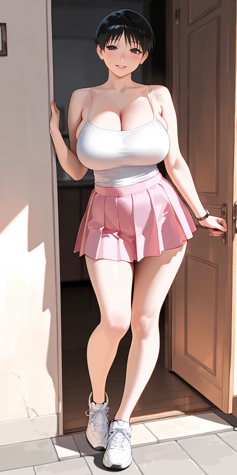 best quality,((((1girl)))),((big breasts:1.3)),curvy,((??????,blush,ahegao,tongue out,saliva,saliva trail:1.1)),sweat,Djeeta_a,blonde hair, short hair, Brien eyes, djeeta one piece dress,mini skirt,lift skirt,???????,lace panties,white panties,black kneehighs,????? Under panties,pussy juice,full body