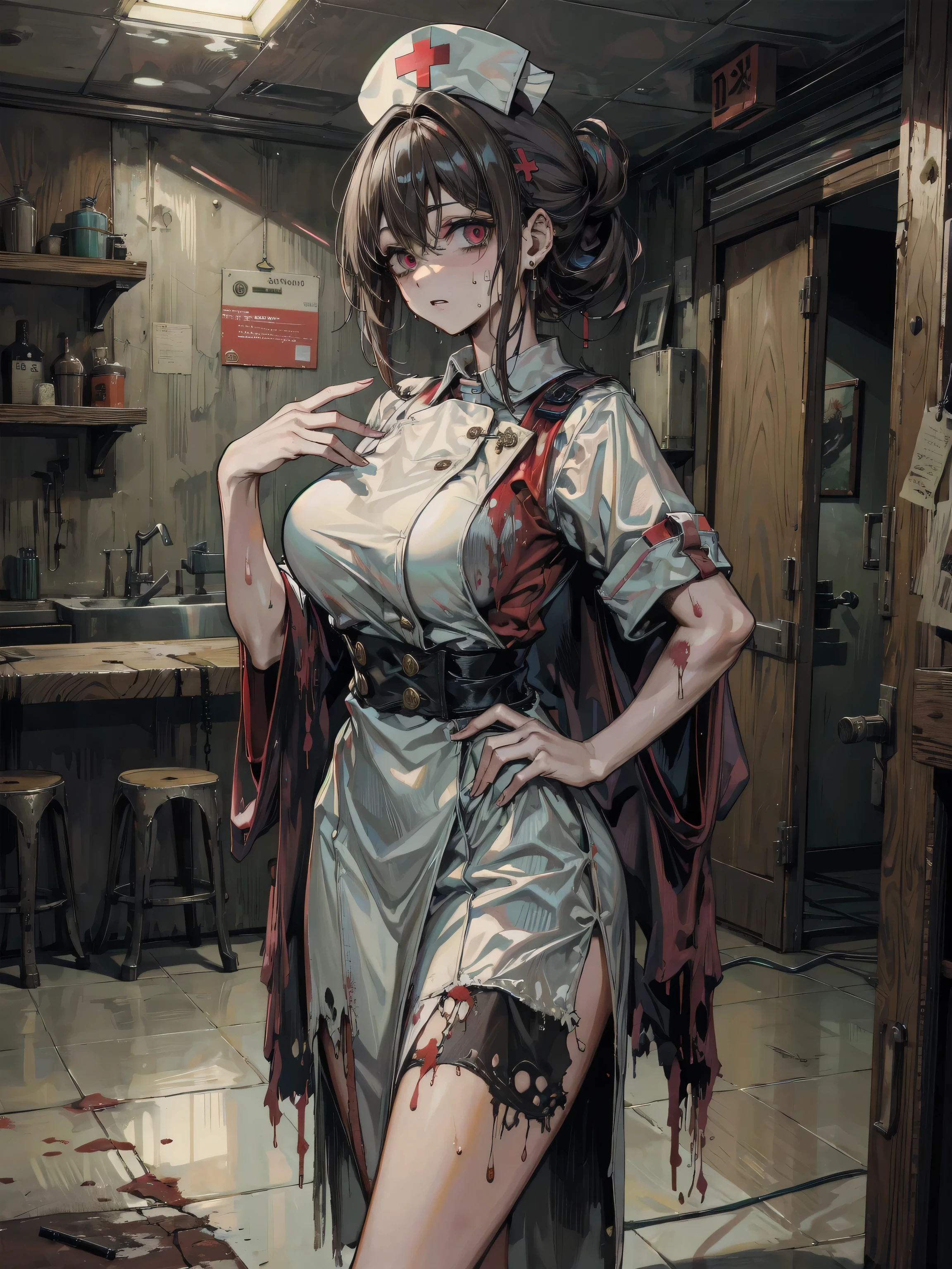 Zombie World,Wasteland style,Doomsday style,Blood,Blood,沾满Blood的衣服,Zombie girl,Zombie girl,fester,rot,ruins背景,ruins背景,City背景,Zombie background,Horror backgrounds,City街道上的Zombie Girl,Close-up above the waist,Light and Shadow,illumination,ruins,City,Modern City,Ragged clothes,Broken clothes,Blood,Blood,身体Wound,Big breasts,Ragged clothes,Ragged clothes,Close-up above the waist,Upper body close-up,Zombie Girl,Wound,Body sutures,Pale skin,Bloodless skin
