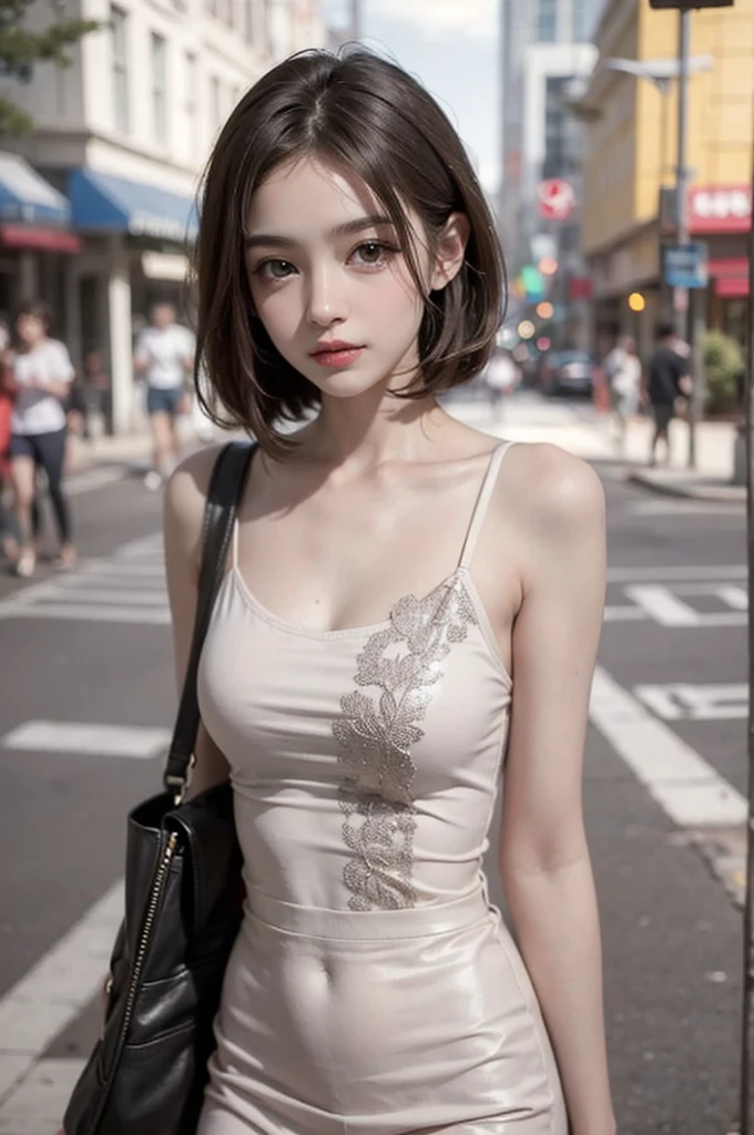 ((Realistic, 8k, Top Quality, Masterpiece: 1.3)), Best Quality, Illustration, Ultra-detailed, finely detail, high resolution, 8K Wallpaper, Perfect dynamic composition, Beautiful detailed eyes, (tank top:1.3),((Big breasts)), ((side boob:1.5)),(cleavage:1.3)Natural Color Lip, Random and sexy poses, ((in train:1.8)), 20 years girl, sweaty skin:1.4, (beautiful detailed face and eyes:1.4),beautiful sexy hair, Highly detailed face and skin texture, Highly detailed lip texture, Raw Photo, ((Very Delicate and Cute Japanese Girl:1.4)), (1 girl)), Perfect Style, necklace, earrings, ((small shoulder bag:1.2)), realistic shadows, (from side:2.0), ((look away:1.5))