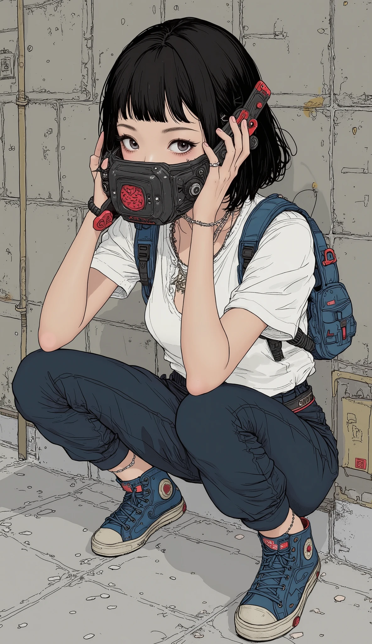 a close up of a woman in a red lingerie posing for a picture, wlop glossy skin, japanese goddess, sexy girl, seductive anime girl, translucent body, by Victor Wang, extremely detailed artgerm, wlop and artgerm, by Yang J, glowing red, sexy pose, rin tohsaka, by Jason Chan, oppai cyberpunk, high detail, high definition, dramatic scene, claustrophobic scenario, beautiful girl with shiny black hair, light orange dress, red sandals, hidden erect hard nipples, slender fitness body, wearing a tight and very short [[ligh-orange dress]], erect nipples, she is wearing high heeled red sandals that are tight around her ankles with thin leather straps, The girl is placed tightly into a large wooden trunk with wheels, she is pack-tied with extremely tight duct tape around her arms, legs and feet, arms behind her back, knees together, legs drawn up against her chest, supertight bondage package, she is tightly gagged with white cloth wrapped around her mouth, very tight against her features, her eyes are blindfolded in the same way with white cloth very tight against her face, she is shrunk inside a large trunk with wheels and tries to escape from that situation, seen from the side, her head points up, covered eyes,