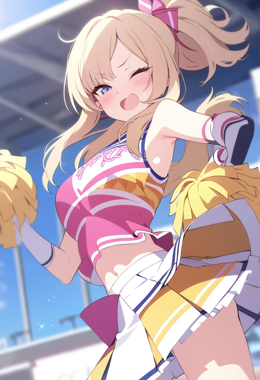 Audience cheerleaders, shocked face, sex with a man, penis insertion   　Convulsions Double V Sign Wet Crotch、Love juice, climax, legs shaking、A lot of people with semen overflowing from their pussies