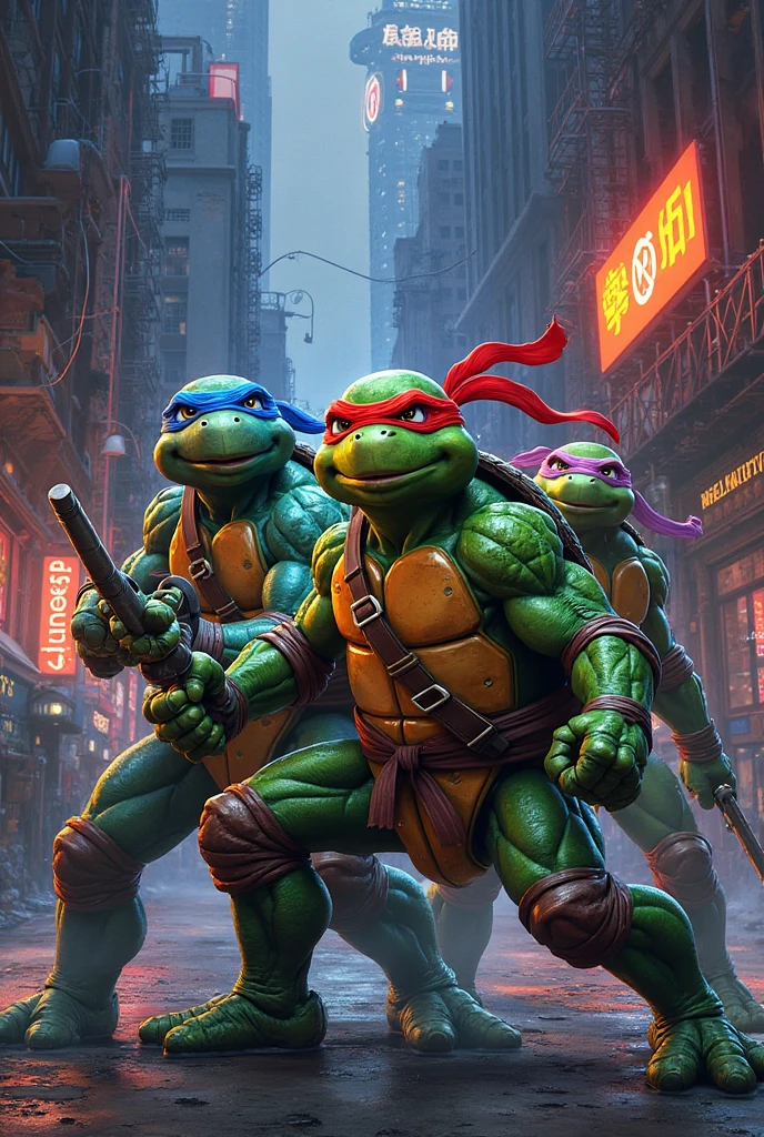 Among us and ninja turtles
