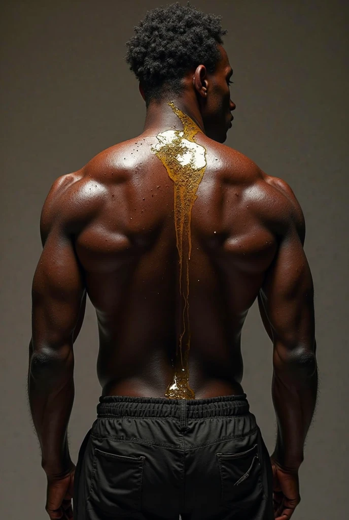 Professional photography, Canon camera, wide lens , photorealistic, 3 point lighting, several black sweaty muscular nude men covered in tribal tattoos, in sex positions some bent over in jockstraps, others have hard veiny penis dicks cocks, steamy locker room shower, African American:10 hairy bearded middle aged, very sweaty football players:5, engaged in sex orgy.