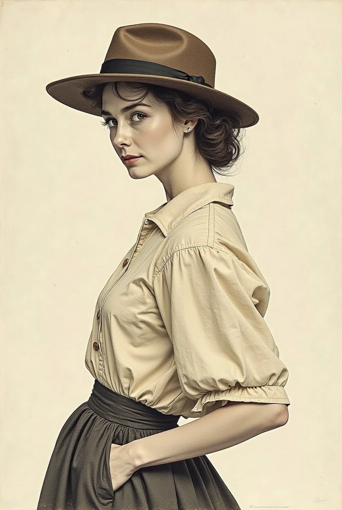 Hayley Atwell, agent Carter, white t-shirt, neckline, looking to the viewer, cameltoe, red marsala pants, squeezing breasts
