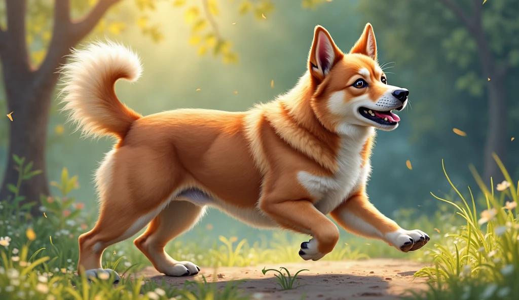 ((naked woman in the woods, anthro wolf face, cell shaded adult animation, on all fours, labrador)), ((walking on all four paws)), ((long fluffy dog tail)), ((wider hips)), ((woman reposition herself into dog stand)), ((hands turns into paws)), ((feet turns into paws)), ((woman with freckles)), (topless), brown freckles, freckled pale skin, (cute freckles), (small freckles), freckled, freckles!!!, (freckles), elegant freckles, (brown freckles), (with freckles), freckles on chicks, (dark noticeable freckles), (freckled face), (very brown freckles), rosy cheeks with freckles, (a lot of freckles), Lentigines, (breasts showing), 30 year old woman, ((freckled nose)), ((freckled chest)), hard showing, ((dog ears)) , (dog fur growing) , ((long dog nose)), blue eyes, ((bigger boobs)), ((body reshapes into dog body)), ((anthro dog)), ((full dog transformation)), ((thick body)), ((short dog legs)), ((began like a dog)), (( fluffy)), fluffy woman, ((body fur)), ((animal nose)), muzzle, two-tone fur, gaze at the viewer, half-closed eyes, 1girl, solo, full body, (masterpiece:1.21), (best quality:1.2), (illustration:1.2), (cinematic lighting:1.3), ((detailed fur)), balanced coloring, global illumination, ray tracing, good lightning