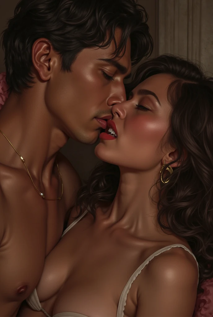 Morena Baccarin as vanessa carlysle sucking a penis