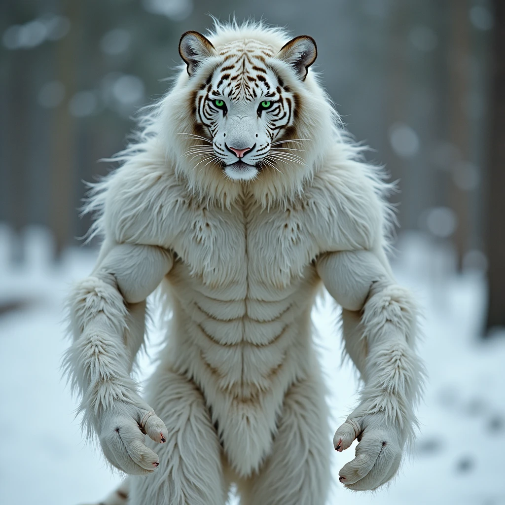 white tiger furry human
