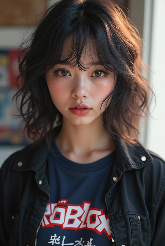 A 22 years old girl. Short wavy brown hair. 160 cm height. 50 kg weight. Perfect face, body and skin. Hourglass body. Medium breast. Wears sleeveless knitwear and jeans. Sitting inside the car. Masterpiece photograph. Candid shot.