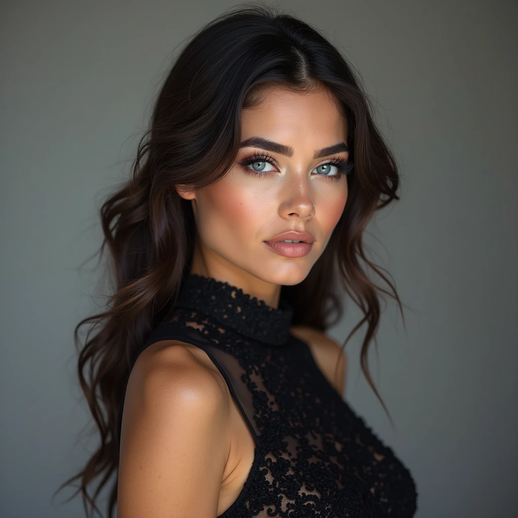 (best quality,4k,realistic:1.37),beautiful detailed eyes,beautiful detailed lips,extremely detailed face,longeyelashes,gorgeous flawless skin,luxurious hair,professional studio lighting,vivid colors,Lisa Ann,full make up,smiling in the camera,confident and radiant expression,fashionable outfit,stylish accessories,soft and glowing complexion,artistic portrait style,subtle color grading,warm and flattering lighting