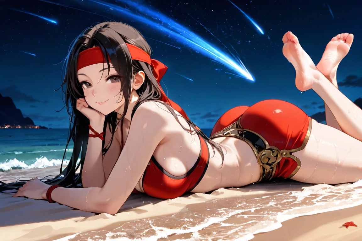 Japonesa loira seios fartos bikini dourado