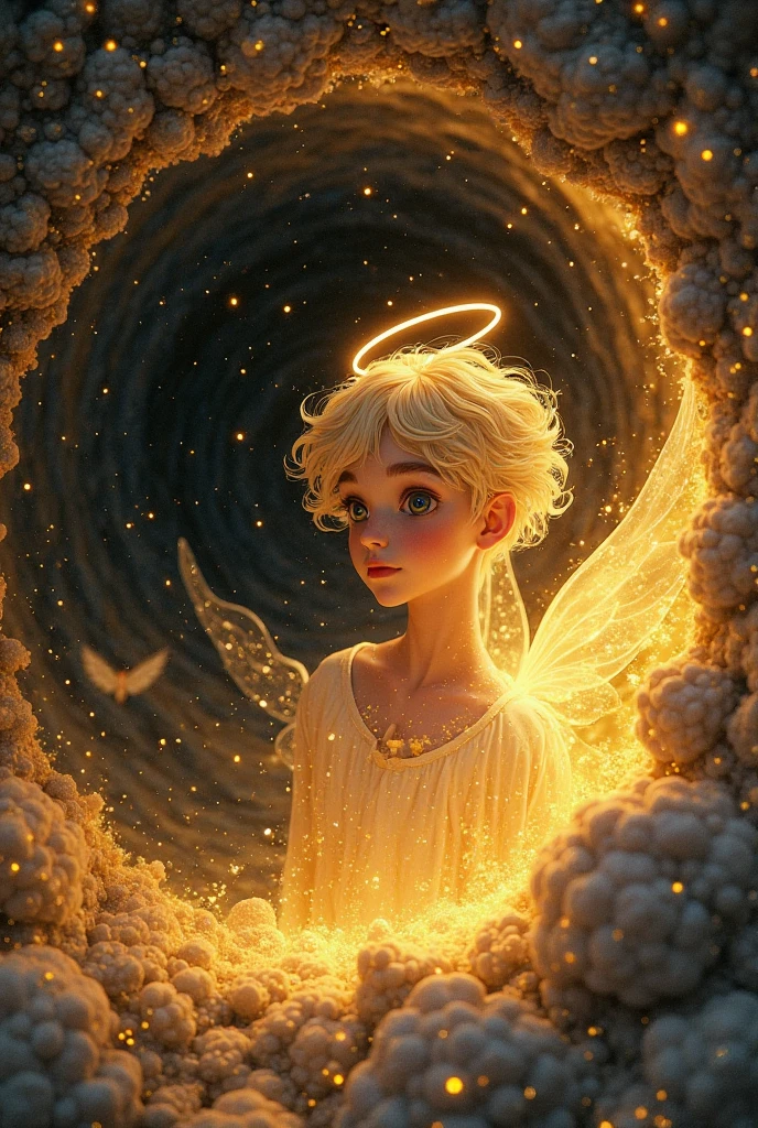 Orion constellation but in an human child form