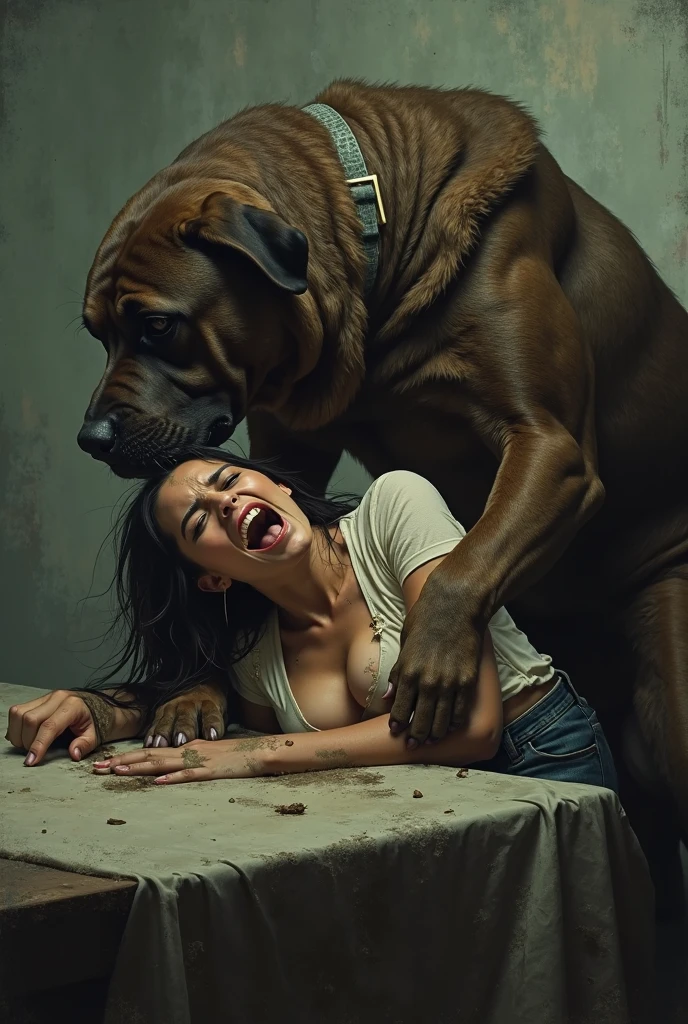 Black man riding a pale skin woman piggyback style interracial in room consistent fixed