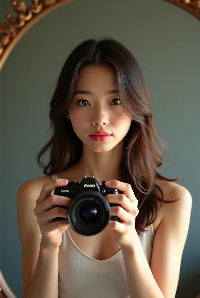 highly detailed, 8k, masterpiece, 1girl, black_wavy_hair, nude, smile, (perfect_face), close-up, ((on_back)), ornate, intricate, dramatic lighting, 4k, detailed_background, caustics, full_body, ((in the style of metart)) half-asian, mixed asian-european, bronze skin ((film grain, soft lens, 35mm camera, nikon)) half-asian, mixed asian-european, bronze skin,