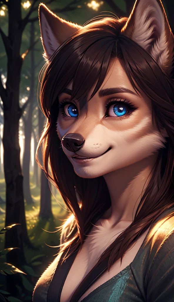 beautiful and detailed, ((young anthro domistic dog)), anatomically correct, detailed flauschige fur, Hochgeladen E621, (von Fluff-Kevlar, Iskra, personalami, Pino Daeni), 1girl, adventurer, adorable, facing viewer, 1girl, realistic, (solo), masterpiece, detailed dark hair, perfect eyes, absurd resolution, snout, lip, (half body1:2), highres, detailed facial features, bushy tail, 
sexy, uploaded to E621, beautiful and professional detailed of a anthropomorphic Beautiful girl. uploaded to E621, ((by fluff-kevlar, by Zackary911, by Kenket, by Kilinah, by fluff-kevlar)), ((. with beautifully dramatic lighting.)) ((large eyes,)) detailed ears, slim body, ((large breast)), teenager ((18years), half body side view 
