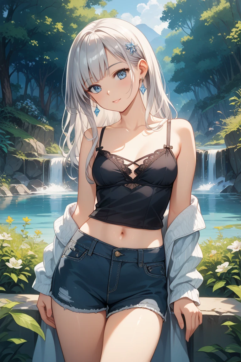 The best masterpieces, (ultra-quality:1.32), (The ultra -The high-definition:1.4), (超A high resolution: 1.3), (CG Unity 8k wallpapers:1.2), precise and perfect human body structure, (Textured skin: 1.26),
, forest, lake, she is wearing a summer sweater, cute pleated skirt, long boots,
Tsurime、 gazing down condescendingly at the viewer with a scornful grin, (((Surrounded by lots of glossy slimes and feeling very happy, a lot of colorful glossy slimes))), Attractive thick thighs、juicy muscular thighs、attractive big but