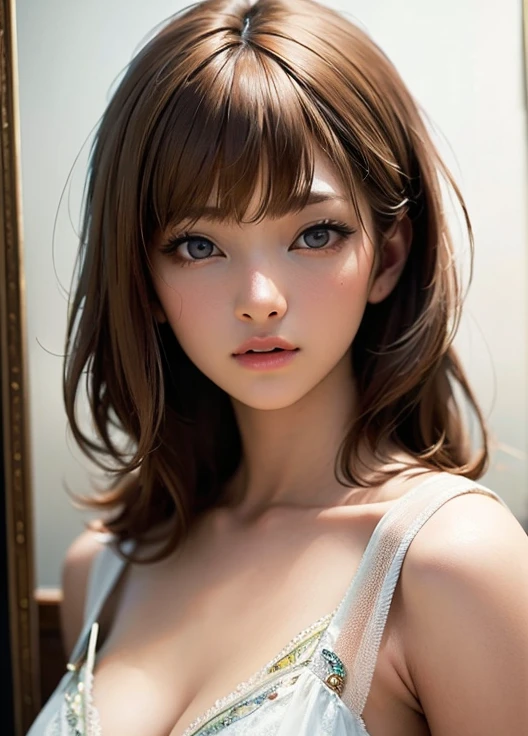 cute girl photo realistic