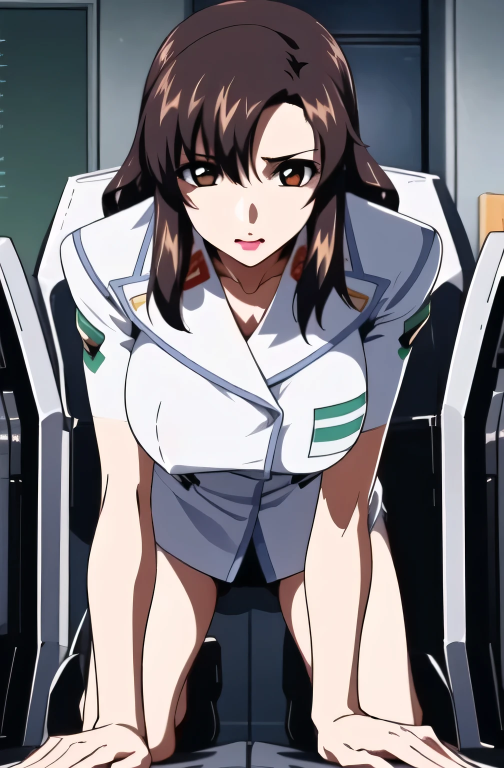  Please draw big breasts even bigger breasts，Professional shot with boobs wet and visible through，  face that has a thin waist even with big breasts，Please draw big breasts even bigger breasts（（5 fingers delicately and accurately express the beautiful fingers of office workers）），（face that has a thin waist even with big breasts），white blouse  ，         black panties，        ，（（        big breasts stand out   ）），（ big breasted ），   ，           black panties，，               To the face                 ， ，（       opens legs      ），                black underwear  ，                           dark background                     ，，（ big breasted ）， （  close ）                ，    anger，（ faces） ，（ alone），（Nipples can be seen through big breasts ）， swollen nipples and areolas                                 ， ，Sad Face ，40 years old， ， （                I want to take professional photos using areolas           ） ，  （          Humans only have 2 arms                      ）   ，                  ,   （            To the face             ）   ， big breasted ，                   areolas in the background Beautiful length legs,                                        beautiful body,                    Beautiful Nose,                                     beautiful character design              , perfect Eye , perfect face,expressive Eye ,                                                 perfect balance         ,
 ,(Focus on her face),         (Innocent_big_Eye :1.0),light_笑face,
                                              official art            ,                           高精細CG   、                                        Unity 8k wallpaper                ,  Full light,Well deep,                                                      bright                                              _Front                              _face_lighting,                                                      white skin,
( masterpiece:1.0),(Highest_ quality:1.0),                      Ultra-fine                              ,4K,           
             