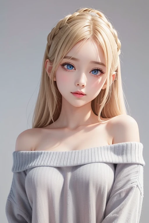 5 girls,Group long blonde hair, blue eyes,Hanging eye 1999 European style, high quality, full-body shot, 20 years old, Big breasts , beauty的腿, Shoulderless crop top and skirt , delicate eyes, Delicate lips, Extremely detailed face, long eyelashes, Elegant, beautiful, beauty, charming, Exquisite, Realism, 8k, best quality, masterpiece, Shy look anatomically correct, accurate, high detail, Very long hair, Blushing,