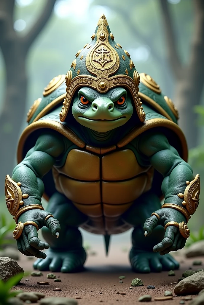 cinematic photo, ((best quality)), ((ultradetailed)), ((masterpiece)), photography, scene: spacious abandoned mall from videogame legend of mana, theme: anthropomorphic animal firebrand, character: Aldabra Giant Tortoise, appearance: muscular build, action: combat stance, expression: fierce , using a Heaven's Fist, necklace, bare upper body, sports mob tattoos, perspective: 4K. (nikon f4, 50mm f1.2, Fujichrome Velvia 50, bokeh), (ambient light, volumetric light, god rays:1.2),