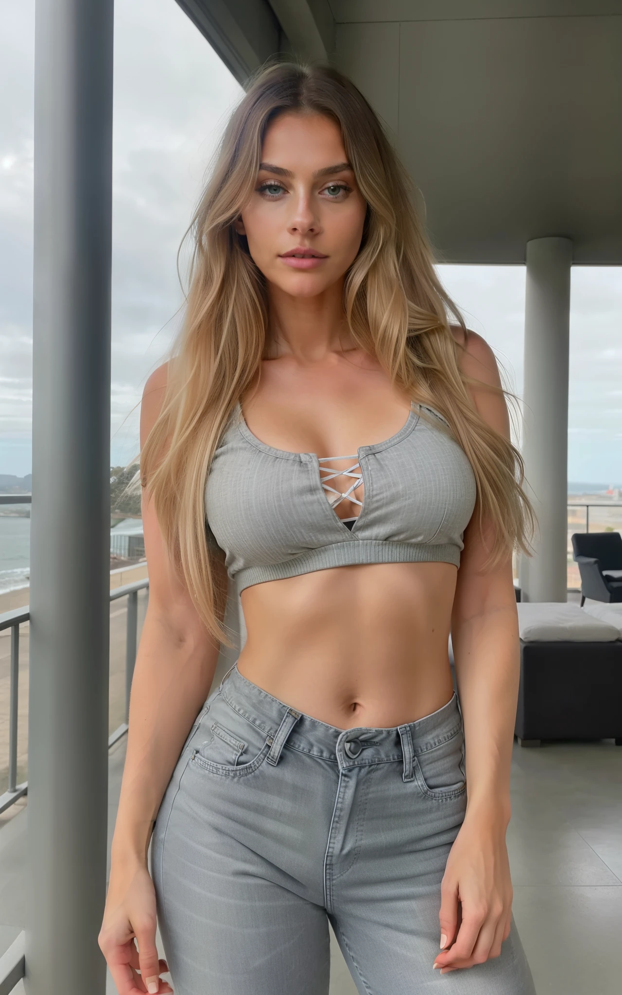 best quality,masterpiece,animated,extremely detailed,detailed eyes,perfect lighting,(35yo milf),(uniform:1.2),pants,1girl,slender,standing,leaning forward,window,bedroom,lying,blonde hair,dramatic lighting,looking at the viewer,(pleasure face:1.3),embarrassed,full blush,(high heels:1.2),spread legs,perfect legs,cute choker,earrings, drooling,sweatting,tanemorihaha,sweater,blonde eyes,jeans,mature female,braid,turtleneck,