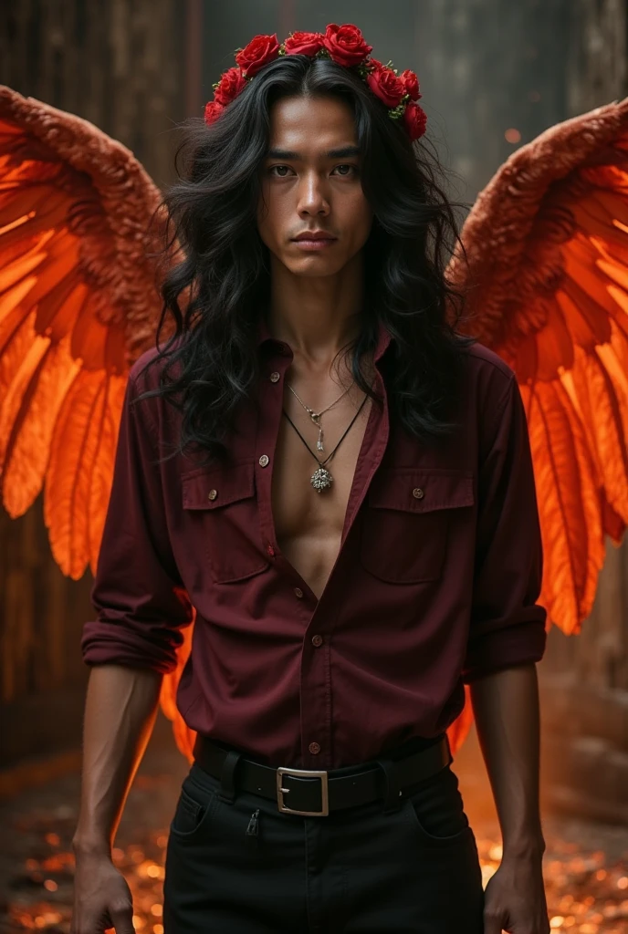 Fallen ANGEL Man, Lucifer, Grieving, Satan,snake-like,angel , dark scenery
