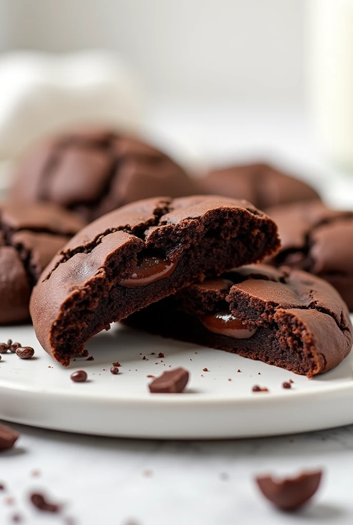 delicioso  sorvete de chocolate com calda escorrendo lightroom close product photorealistic