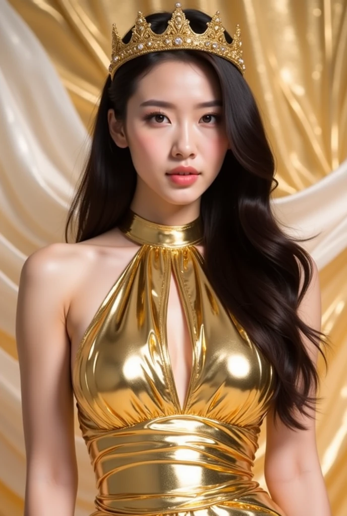 1 very beautiful woman, black hair, hair spread out, hair over eyes, absurdly long hair, UHD, retina, masterpiece, ccurate, anatomically correct, textured skin, super detail, high details, high quality, award winning, best quality, highres, 1080P, HD, 4K, 8k, 16k