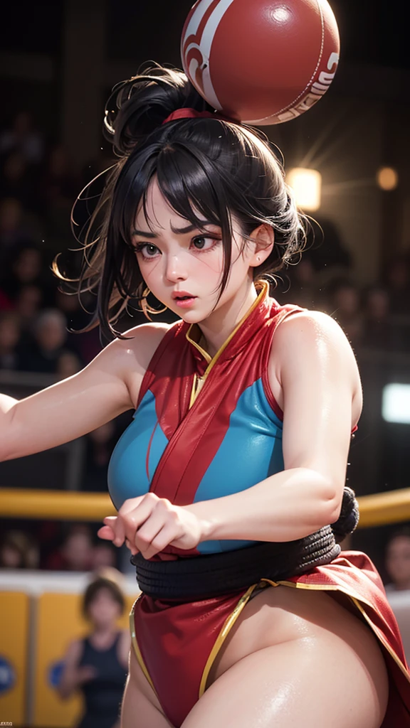 (masterpiece), (highest quality), (Super Detail), (Disheveled Hair), (shape), (One Girl), (whole body), (Stylishly decorated ninja costume), Leather Armlets, Dagger on hip, Japan with a sword on your back, Holding a kunai in the hand, Preparing to attack,arms up,armpits, armpits,sweat,sweaty,sweaty armpits,awesome armpits,sweating ,sleeveless,exhausted,tired, wearing arm bands,arms raised,very tired,sweating,arms raised,both arms raised,sweaty,red arm warmers,red arm bands,bluish black mask