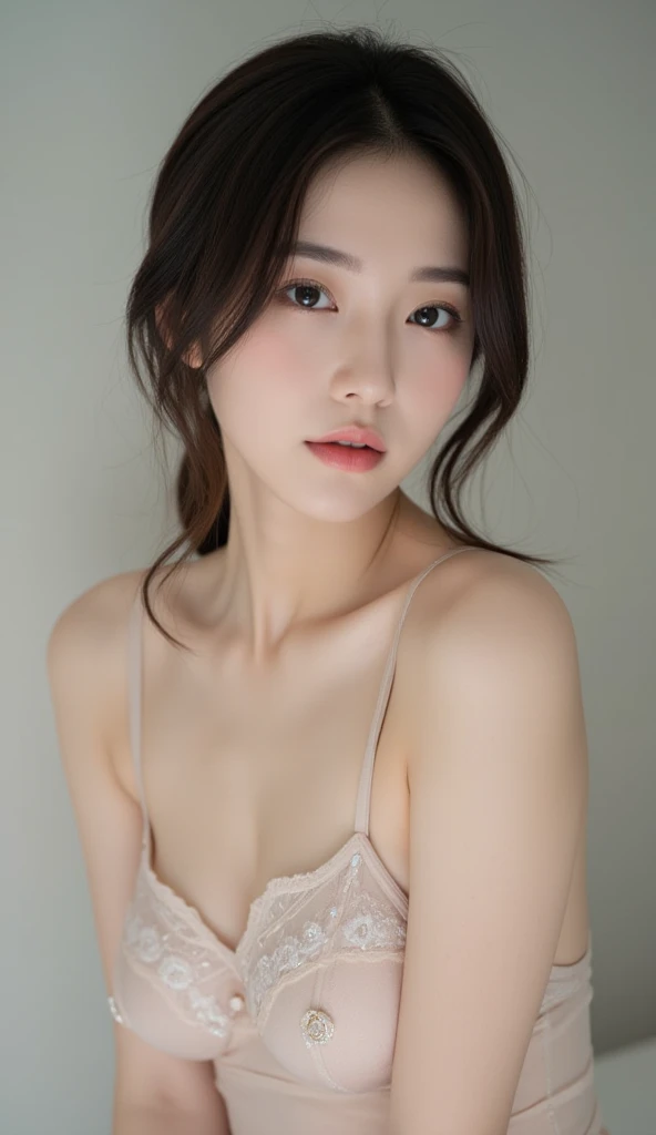 Chinese cute girl in braa
