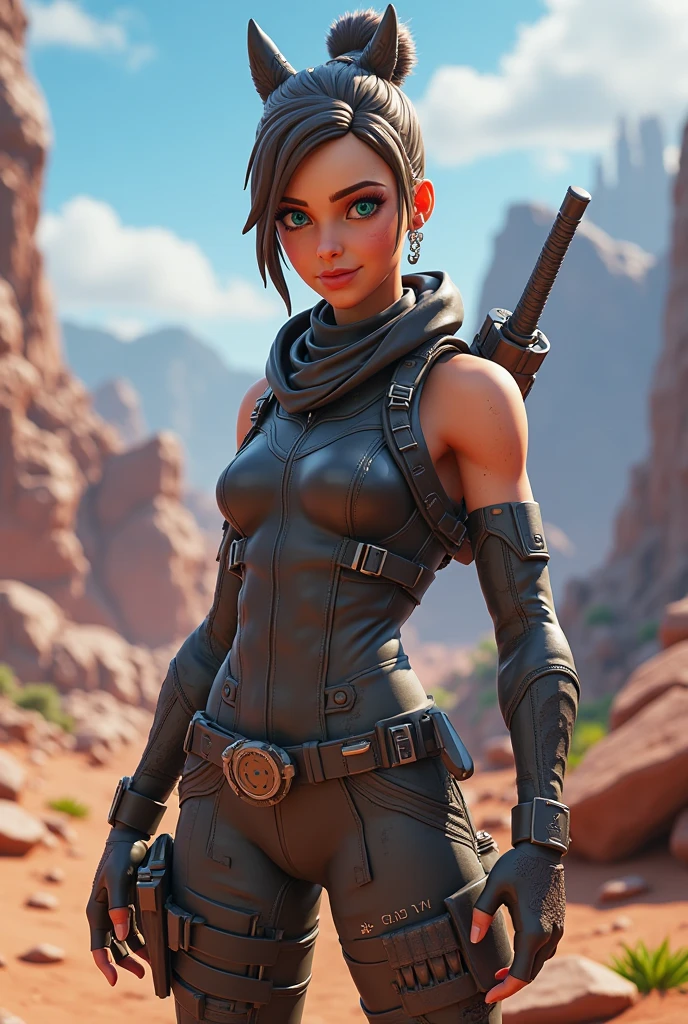 an attractive female bounty hunter standing in a fantasy wilderness (alientemple:1) <lora:djzAlienTemple_LB2:0.8>