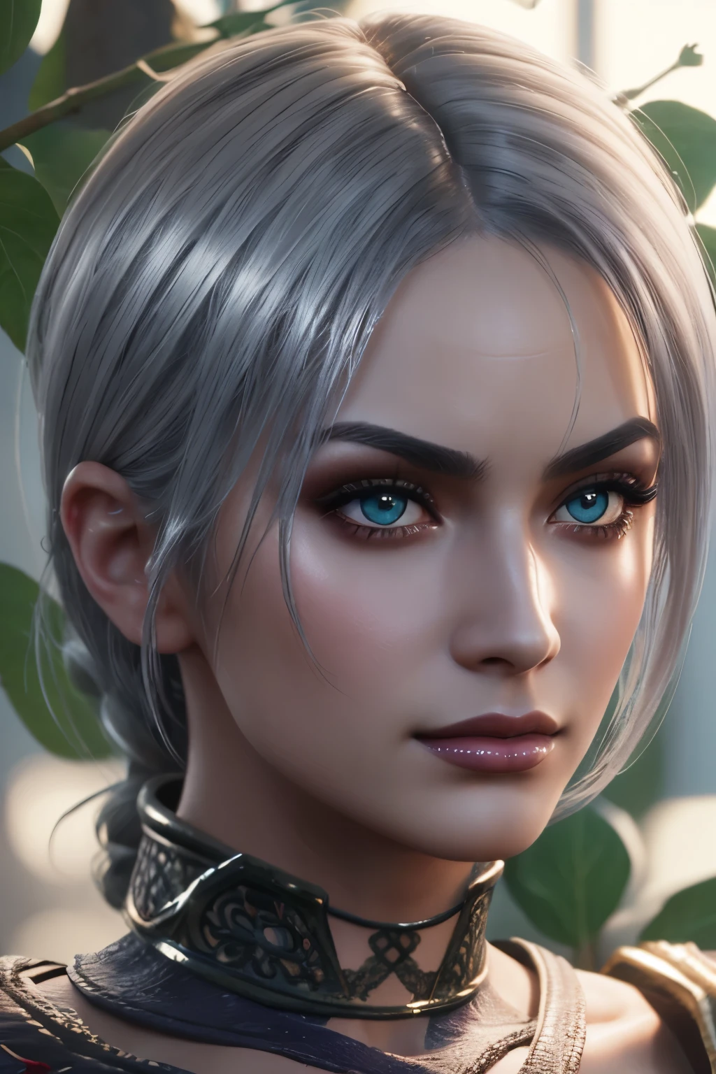 fighting ivy,soul calibur,silver hair,