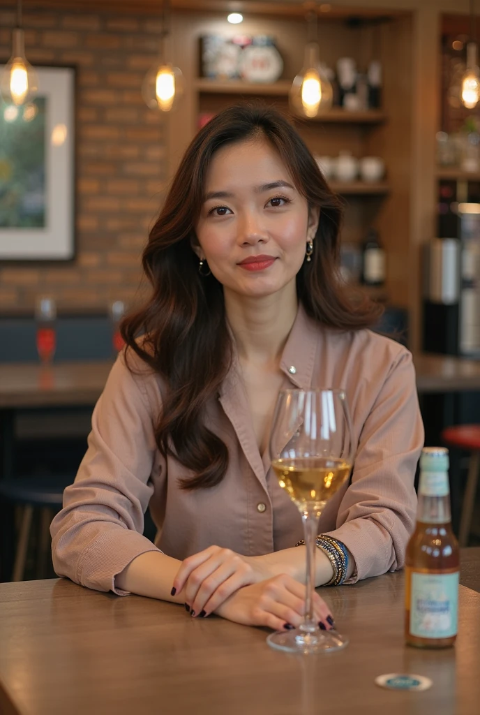 wall,Hanging paintings by Van Gogh,fine dining restaurant