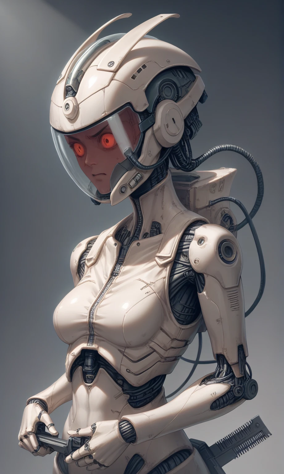 (masterpiece), (best quality), (high resolution), hyper detailed, solo, girl, detailed_background,buried under cables, dim light, cyborg girl<lora:epiNoiseoffset_v2:1.3>, <lora:blameLora_v10:1>