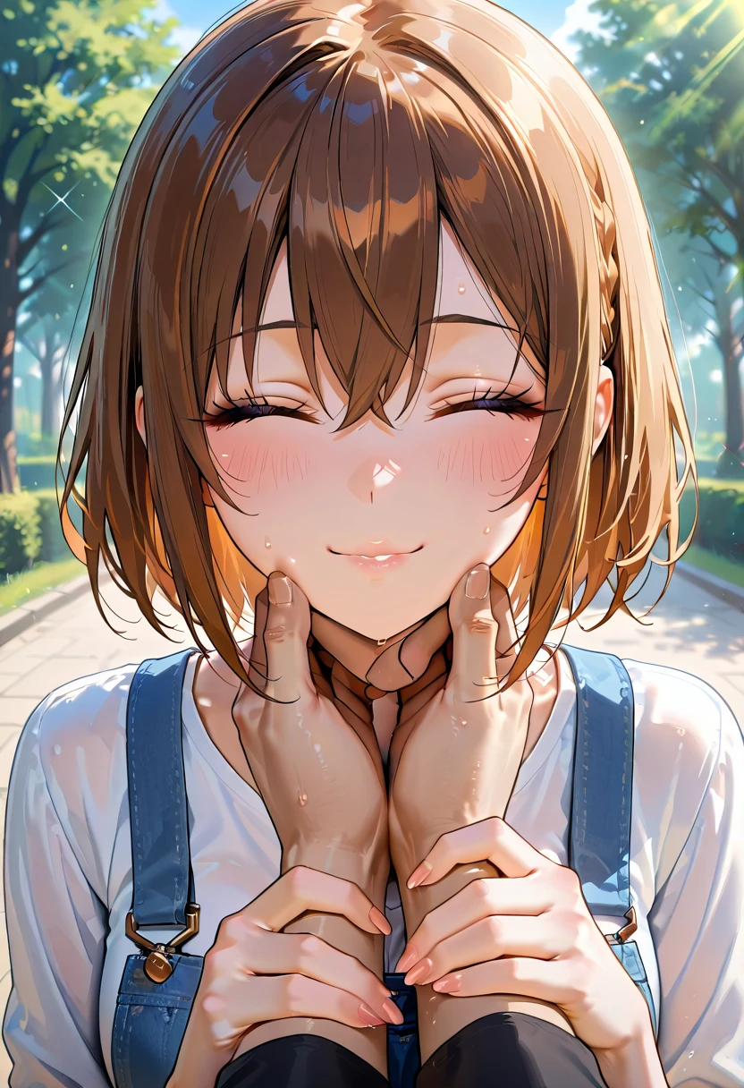 High Definition, 8k, cara detallada, culo enorme, agarrando su culo, mostrando su culo, agachado, Ochako Uraraka from My Hero Academia, deep brown eyes, ((lenceria transparente rosa)), spa, (pechos grandes)), delgado y delgado, Cuerpo de proporciones iguales, ((centrarse en su culo)), Vista trasera, cuatro dedos y 1 pulgar, ((2 manos)), By the chestnut, hermosa sonrisa, sonriendo al espectador, mejillas sonrojadas,