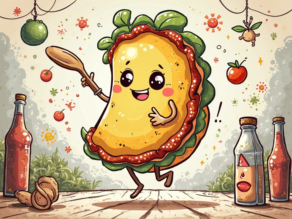 I want an image of the following I just want a simple illustration of the following name,pickles the southern circular design with illustrations with super vivid colors of a Chile onion,carrot and with a plate of fried chicken on the side and a slogan or related description in Spanish.