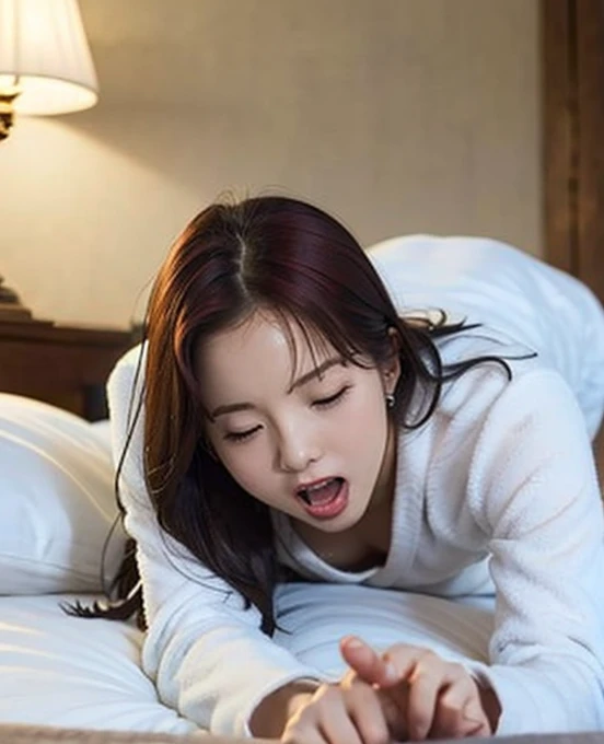A girl having sex, and it is full of semen